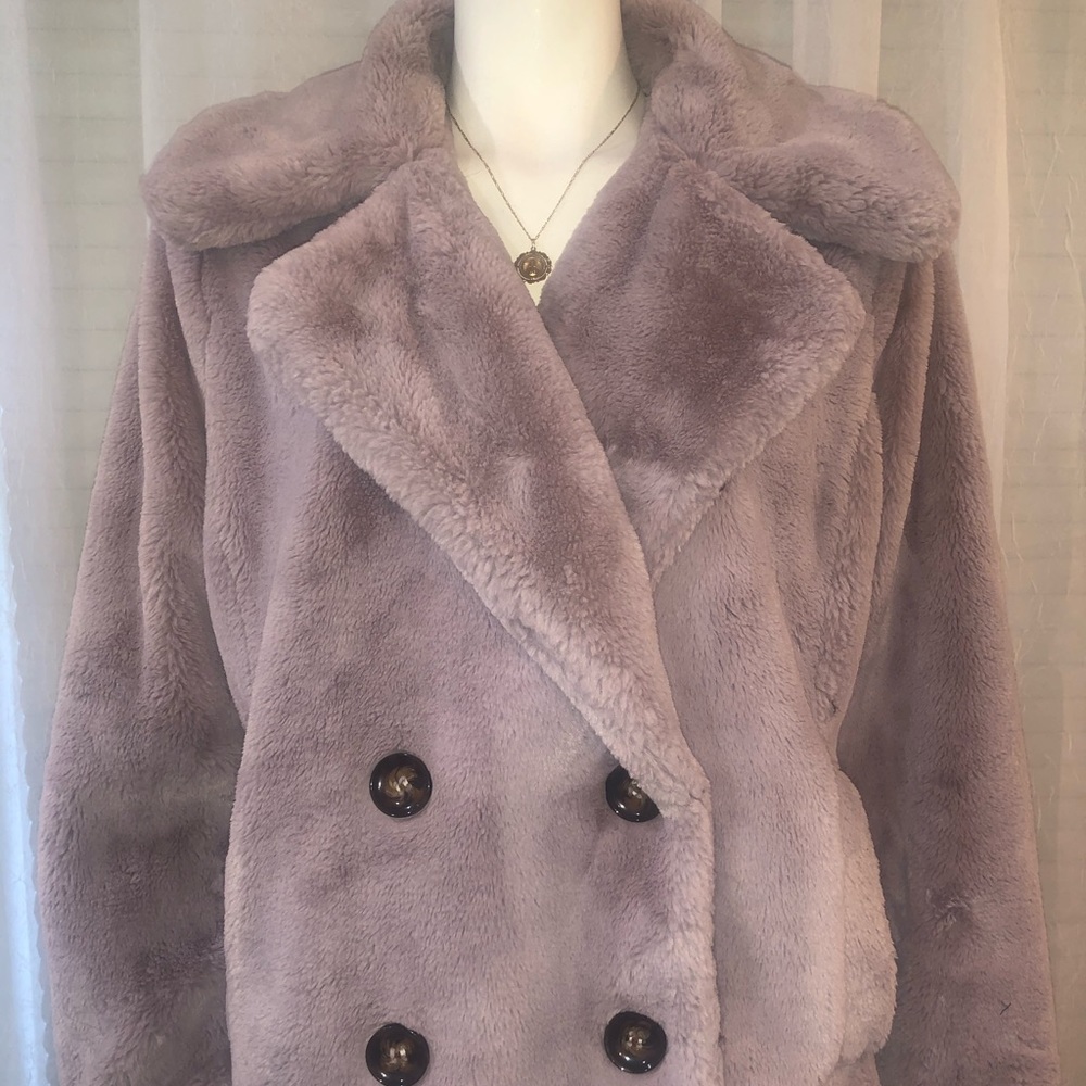 Oversized teddy coat